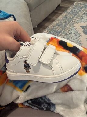 Polo Ralph lauren purple trim shoe size 6c
